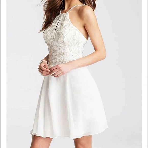 JVN by Jovani | Dresses | Jvn Short White Flowy Dress | Poshmark JVN by Jovani | Dresses | Jvn Short White Flowy Dress | Poshmark